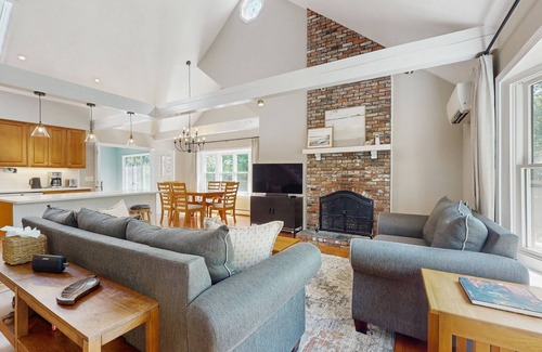 South Dennis House | Pond view home w/AC, sunroom, kayak & near town and beaches