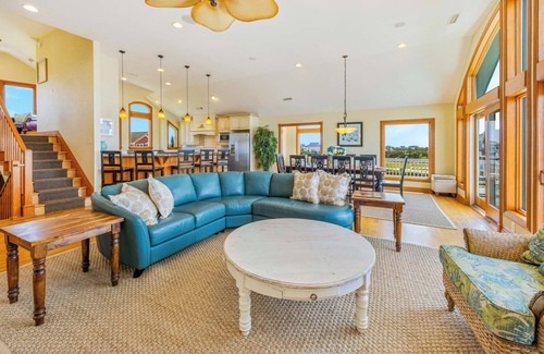 Wind Over Waves House | Premier Soundfront Dog Friendly w/Pool, Hot Tub, Elevator, Pier, Home Theater