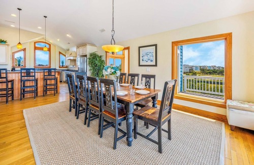 Wind Over Waves House | Premier Soundfront Dog Friendly w/Pool, Hot Tub, Elevator, Pier, Home Theater