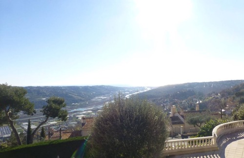 Gattieres Villa | Prestigious villa, classified sea and mountain view, heated swimming pool, salt water