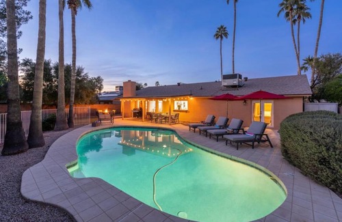 Roadrunner Estates East House | Private 4BR Home Oasis in Phoenix, Pool, BBQ, Firepit