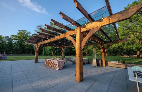 West Milford House | Private estate with lake view: pergola/pool, pickleball, sauna, cold plunge