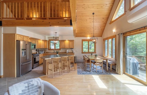 Hancock House | Private Oceanfront Home with Views: Hot tub, Fire pit, Game room, Yoga Deck