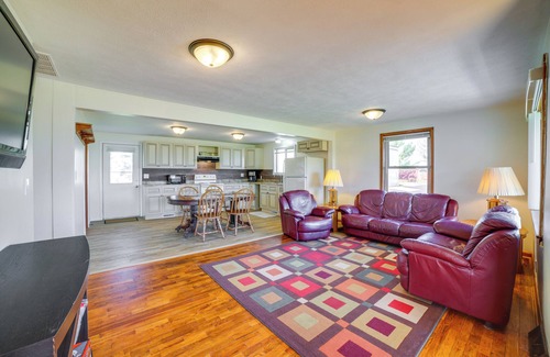 Tefft House | Private Patios & Sunset Views: Francesville Home