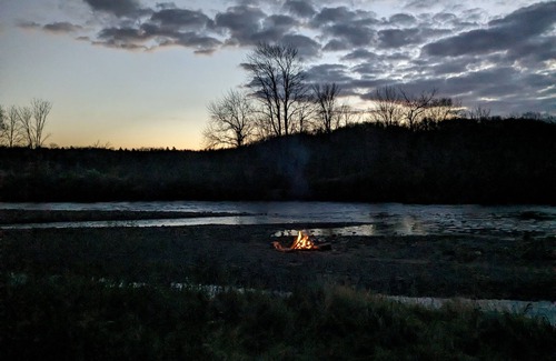 Osceola RV Rental | Private tent camping SITE#1 along the Salmon River on 165-acre Farm