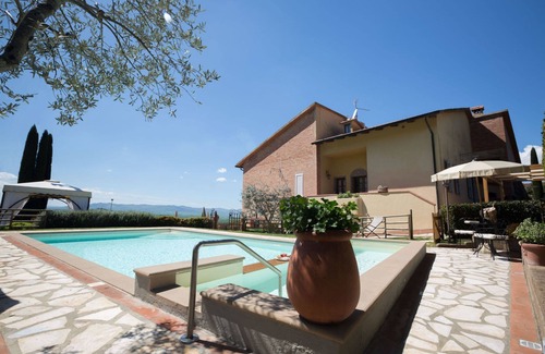 Montaione Villa | Private Villa with WIFI, private pool, A/C, TV, patio, panoramic view, close to San Gimignano