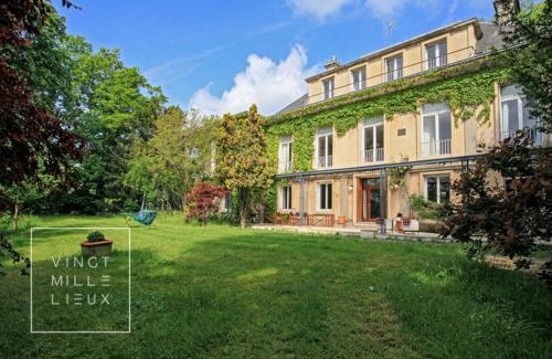 Sainte-Genevieve-les-Gasny House | Promo Automne et Jacuzzi 1H Offerte-Domaine Spa Perret-3Ha-MasterSuite en B&B au Château Art Déco ou Gîte de Charme indépendant-Options Dîner-Billard-Massage-Yoga-Coaching-Fitness-Sauna-Hammam-À3Mn Giverny-Le Vexin-Aire Enfants-PingPong-Piscine Extérieure