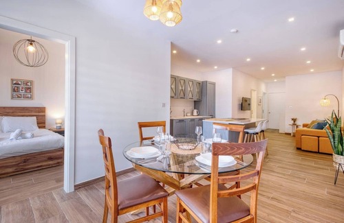 Qala Apartment | Qala Tranquil Escape - Stylish with Terrace & AC