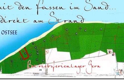 Kreptitz RV Rental | QEK 04 - Ostalgie QEK Direkt AM Strand - Nonnevitz auf Rügen