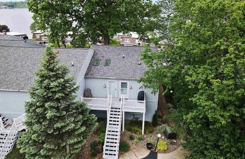 Enchanted Hills Condo | Quaint and quiet 2-bedroom lake front condo overlooking Lake Wawasee.