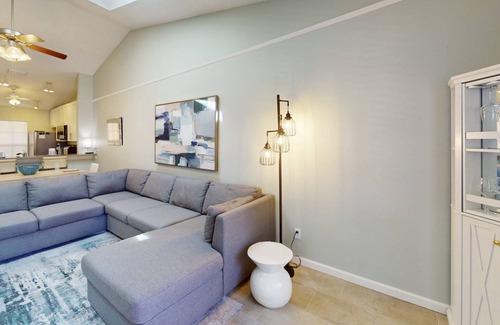 Capri Isle Condo | Quiet and Private Complex Off the Main Strip. Easy Stroll to Beach, Shopping, Activities. Pool.