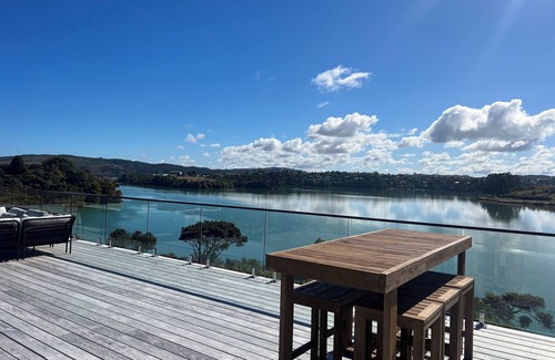 Raglan House | Rangitahi paradise. A modern 4 bedroom home overlooking the estuary in Raglan.
