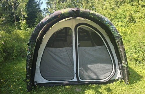 Port Angeles RV Rental | Ready-to-Camp Tent Site - Glamping Tent Site with Queen Air Mattress