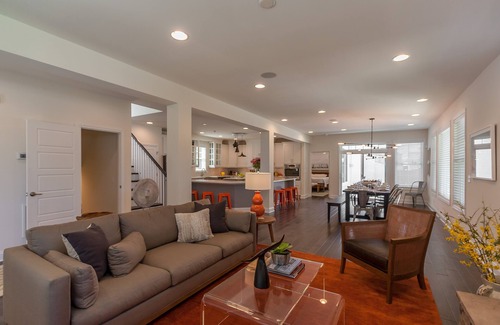 Dodds Addition House | Rehoboth Beach House Rec Room Parking Patio