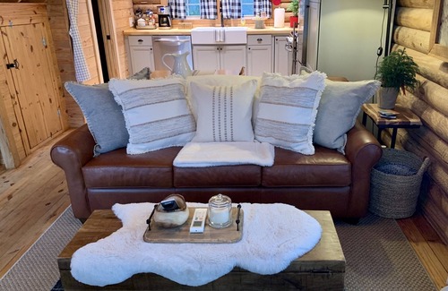 Mentone Cabin | Remodeled log cabin near DeSoto Falls & Mentone