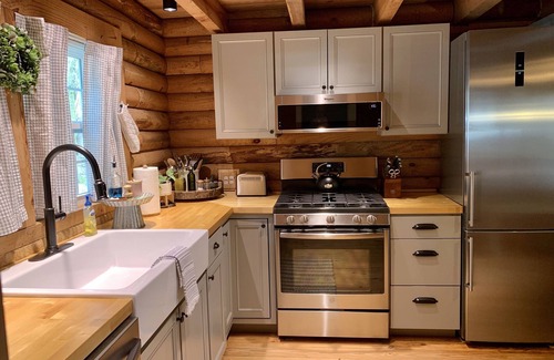 Mentone Cabin | Remodeled log cabin near DeSoto Falls & Mentone