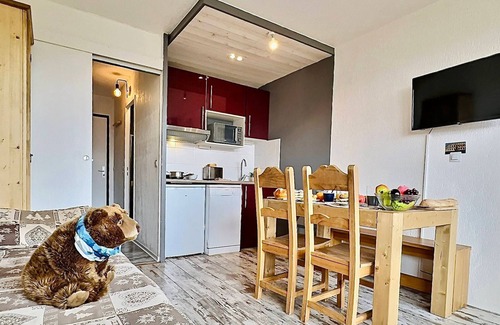 Le Lavachet Apartment | Renovated studio for 4 in Tignes, near slopes and shops