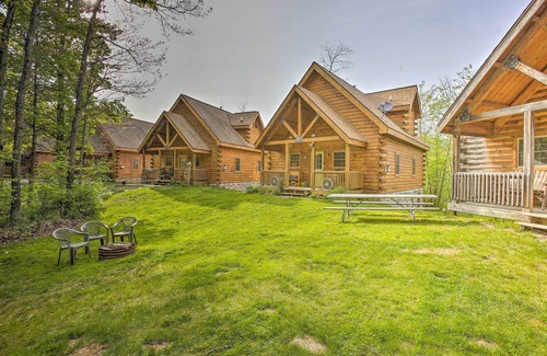 Oceana County Cabin | Resort Cabin w/Fire Pit: Golf, Hike and Play!