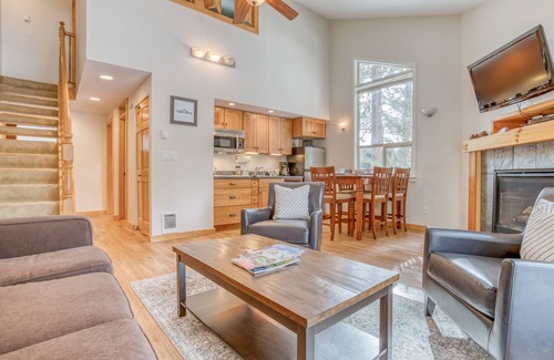 Century West Condo | Resort living, 2 Bedroom Condo with Balcony Views, Community Pool & Hot Tub!