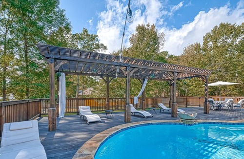 Montgomery House | Resort-Style 4BR, 3.5BA | Private Pool & Deck | Perfect for Extended Stays!