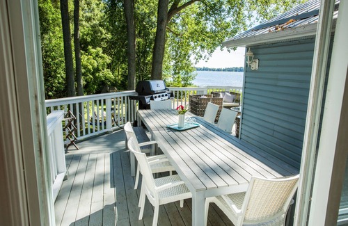 Waupoos House | Revel at this lovely private beach house on the lake :-)