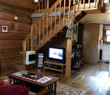 Tellico Plains House | Romantic Log Cabin with Hot Tub near Cherokee National Forest, Tennessee