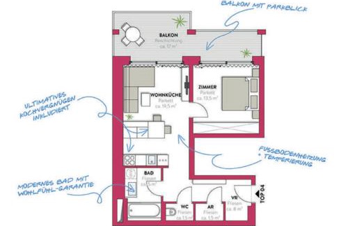 Favoriten Apartment | Ruheoase mit Parkblick - 15 Min Zentrum - Therme & Gym