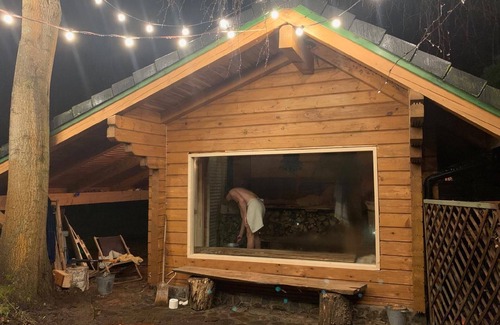 Strzekecino House | Sauna area in Kepa - Bird House