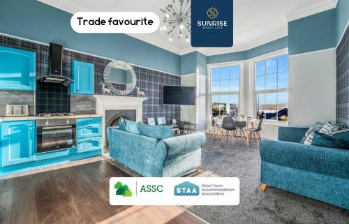 Dundee Apartment | SCOTS-CORNER, Family Home, 2 Rooms, 4 Single Beds, Easy Access Ring-Road Location, Parking, WiFi, Sleeps 4, Fully Equipped, Brilliant Location, Beautiful River Views - Long Stays, INVOICE and REDUCED PRICE are only via SUNRISE SHORT LETS Dundee