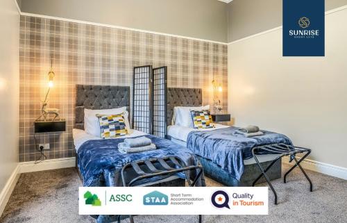 Dundee Apartment | SCOTS-CORNER, Family Home, 2 Rooms, 4 Single Beds, Easy Access Ring-Road Location, Parking, WiFi, Sleeps 4, Fully Equipped, Brilliant Location, Beautiful River Views - Long Stays, INVOICE and REDUCED PRICE are only via SUNRISE SHORT LETS Dundee