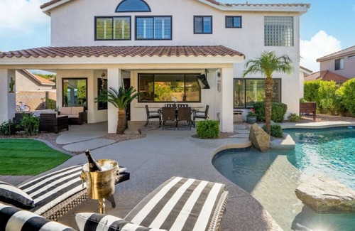 Paradise Park Vista House | Scottsdale Luxury Home w/ Pool, Games and Fire pit