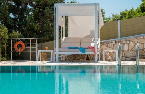 Gaios Villa | Seafront Villa With Private Pool & Gardens, 10min walking from Gaios