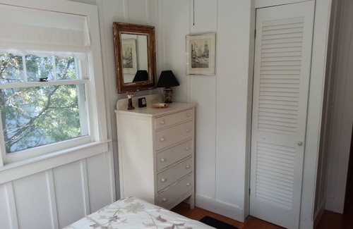 Fair Harbor House | Seashore Cottage charm, large deck on 2 lot private ‘‘Preserve,” 300’ from ocean