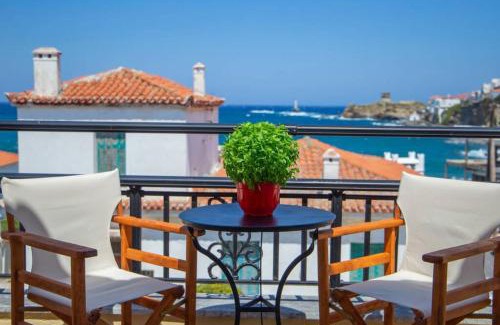 Paleopolis Apartment | Seaview Stylish Flat in Andros - walk to beach