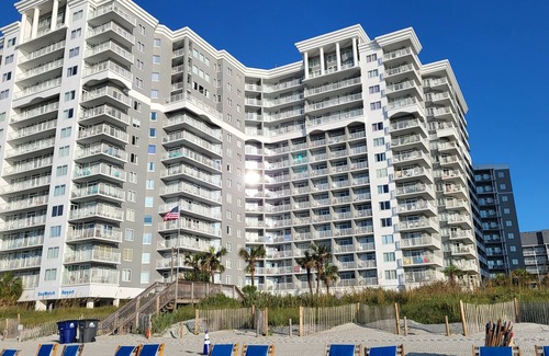Arcadian Shores Apartment | Seawatch ResortnFamily-friendly, 1-bedroom with ocean view and beach access.