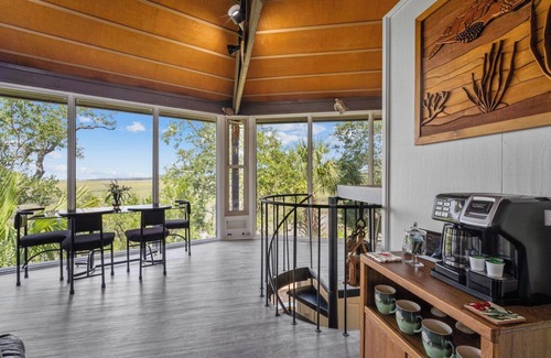 Saint Helena Island House | Secluded 2 Bedroom Treehouse w/Spectacular Marsh Views, 873 Fiddlers Ridge