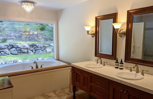Forestville House | Secluded redwood retreat close to wineries, restaurants, and outdoor recreation.