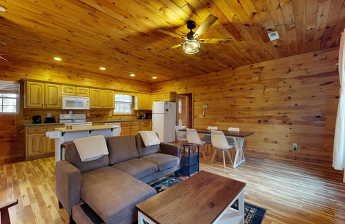 Idlewild House | Secluded retreat home near lake with central AC, W/D, & games