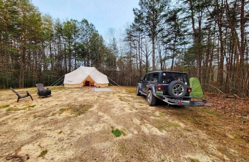 Double Springs RV Rental | Secluded tent in Bankhead