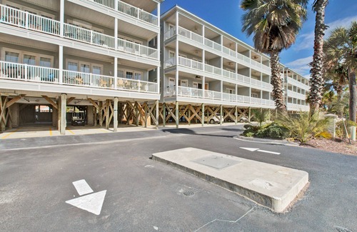 Folly Beach Villa | Second-level beachfront villa w/shared pool, ocean views, & balcony