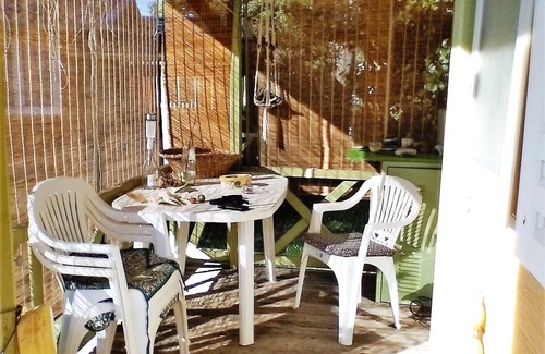 Sorbo-Ocagnano Ski Chalet | Shaded wooden bungalow, 200 meters from the sea, in a lovely green setting