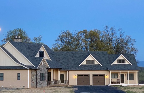 Stephens City House | Shenandoah Valley luxury w/stunning orchard & Blue Ridge Mountain views