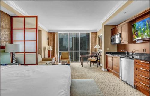Las Vegas Apartment | Signature MGM Suite with Strip and Sphere View