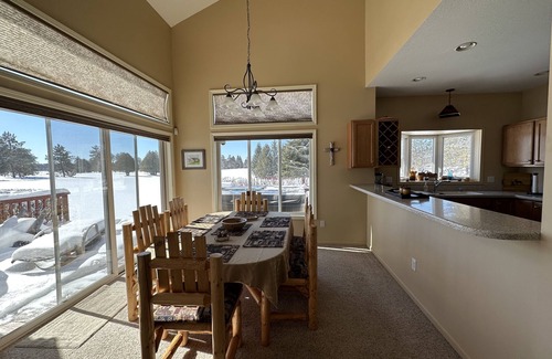 Gaylord Condo | Ski & Golf Getaway: Cozy Log-Style Condo