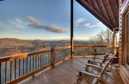 Mineral Bluff Villa | Skyfall Sweeping mountain views gas fireplace hot tub