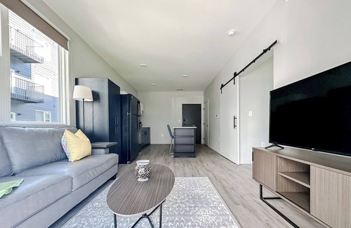 Downtown Omaha Apartment | Sleepover: Inspiring 1BD/1BA + Balcony- Downtown Omaha