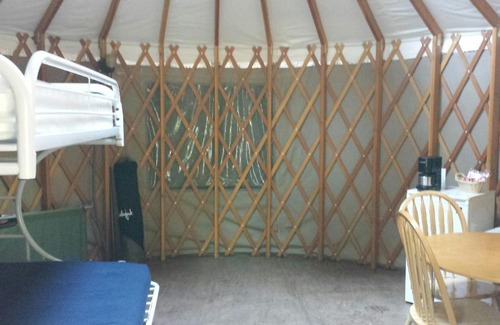 Emigrant Gap Resort | Snowflower Camping Resort 16 ft. Yurt 10