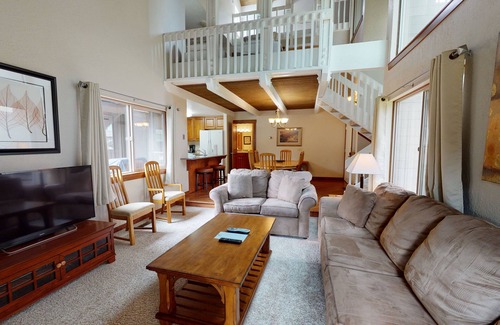 Tennis Village Condo | Spa-Side Escape with A/C, Fireplace and BBQ