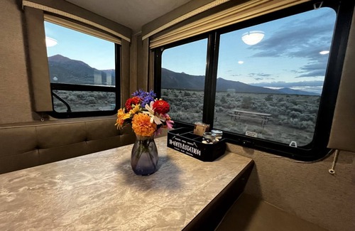 Questa House | Spacious Camper on a Llama Rescue Ranch with Stunning Views near Questa, New Mexico