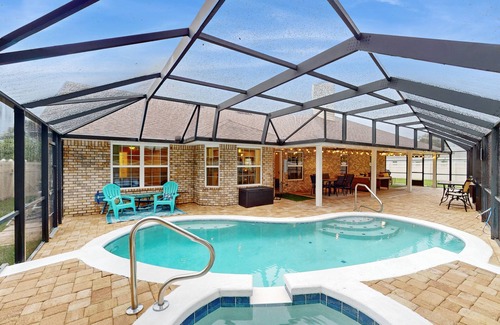 Palm Coast House | Spacious Home with Private Pool,Spa, Gas Grill and Patio